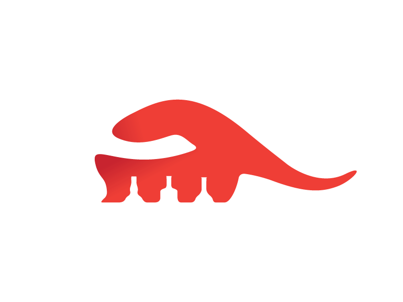 Red Dinosaur Logo - Great Dinosaur Logo Designs for Your Inspiration