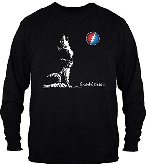 Grateful Dead Wolf Logo - Amazon.com: Grateful Dead Dire Wolf Long Sleeve Shirt by Dye The Sky ...