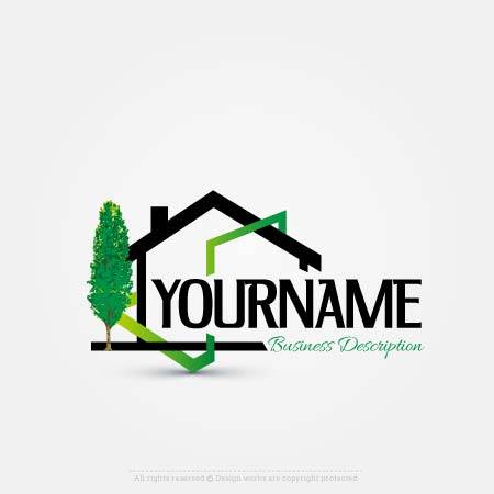 Create Construction Logo - Create a Logo - Create your own Real Estate House logo Design