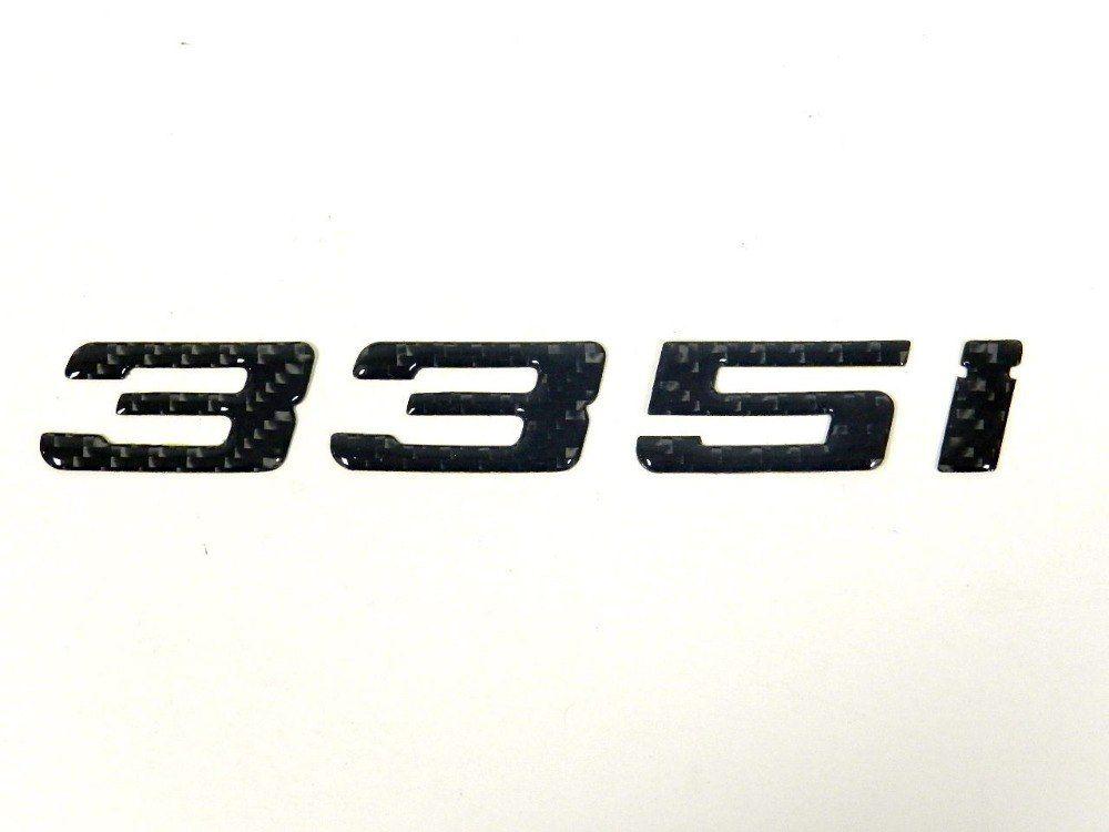 BMW 335I Logo - Gratis verzending KOOLSTOFVEZEL KOFFERBAK LETTERS BADGE EMBLEEM voor ...
