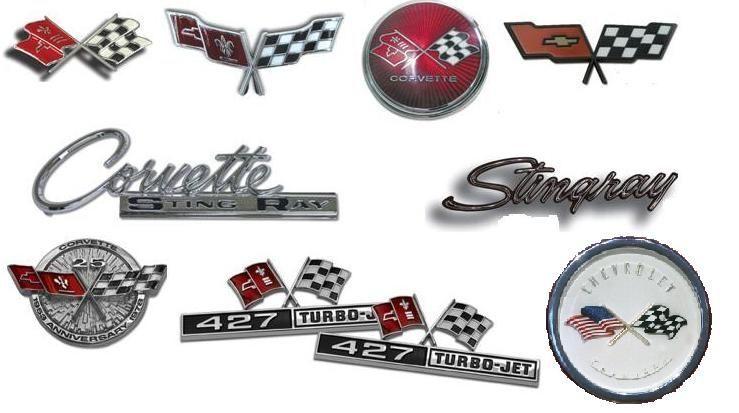 Classic Corvette Logo - Chevrolet Corvette symbol collage. Cars. Corvette