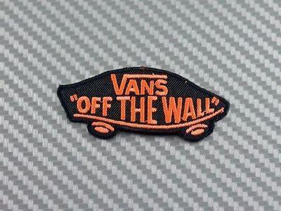 Off the Wall Skateboard Logo - EMBROIDERED PATCH IRON Sew Logo Vans off the Wall SKATEBOARD supreme ...