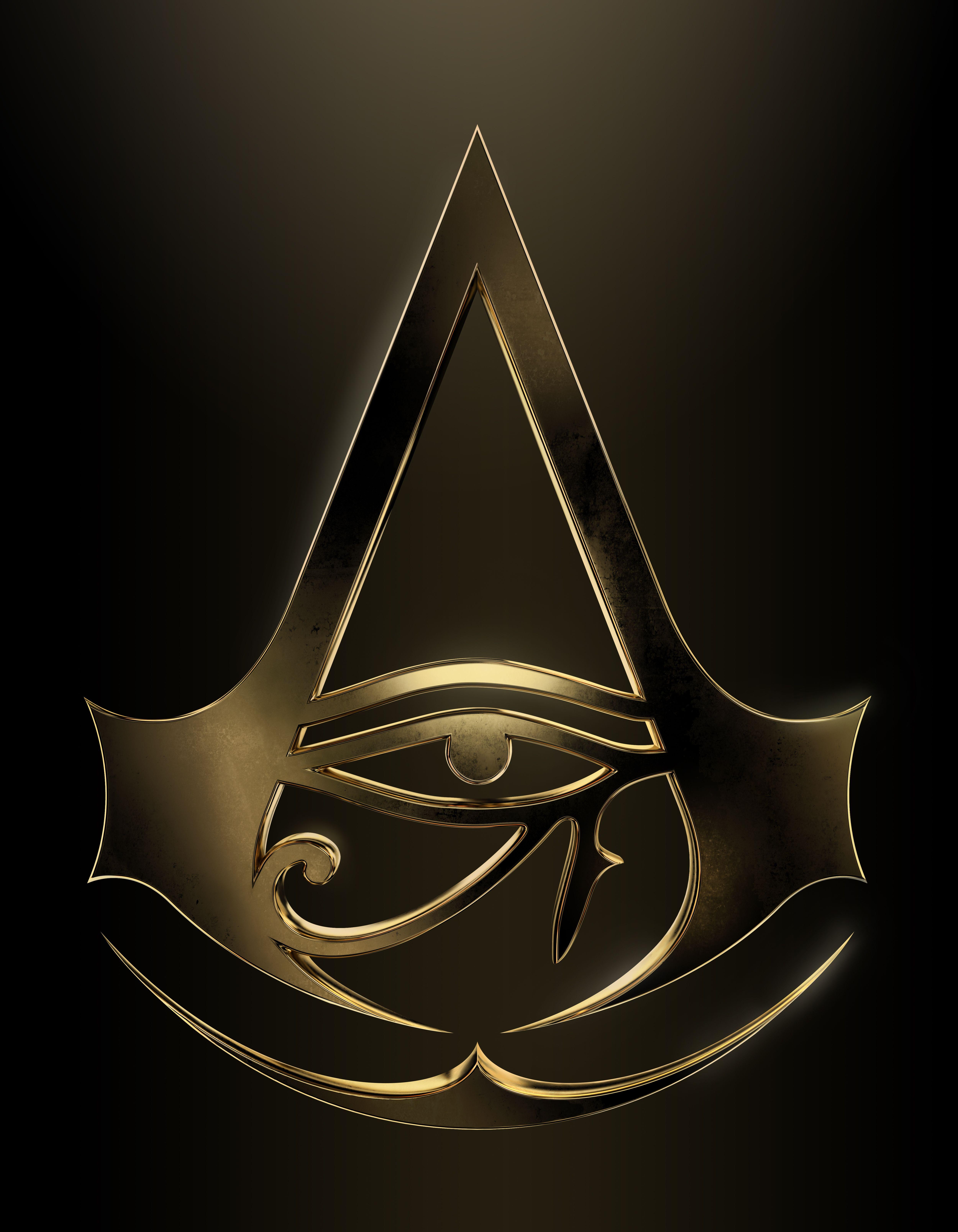 Origins Logo - AC Origins gold logo. Video games. Assassins Creed, Assassins