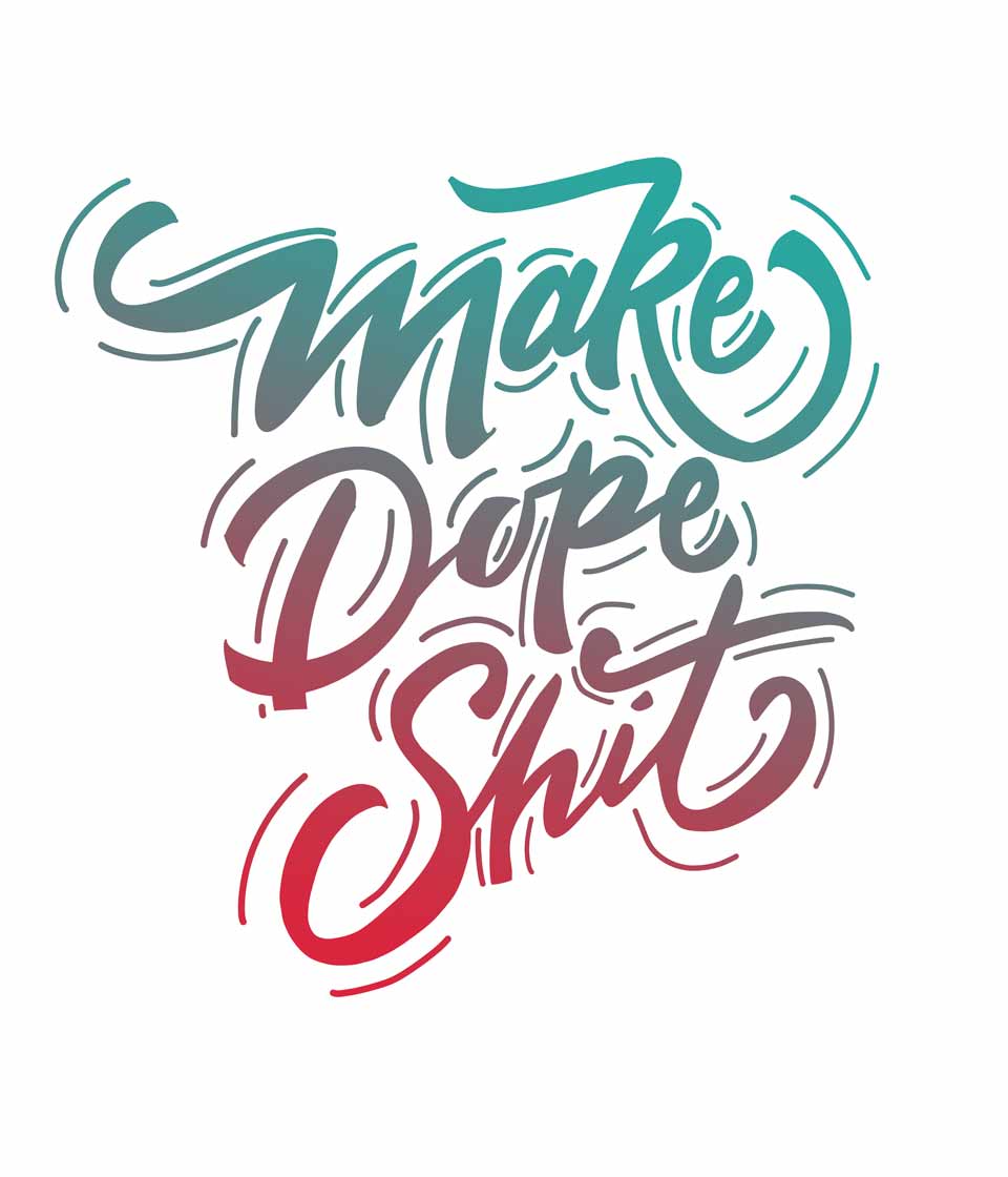 Dope Shit Logo - Make Dope Shit Half Sleeve T-Shirt [White][Unisex] – zagzuggles