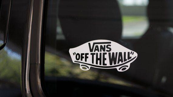 Off the Wall Skateboard Logo - Vans OFF The WALL Skateboard Logo Vinyl Decal | Etsy