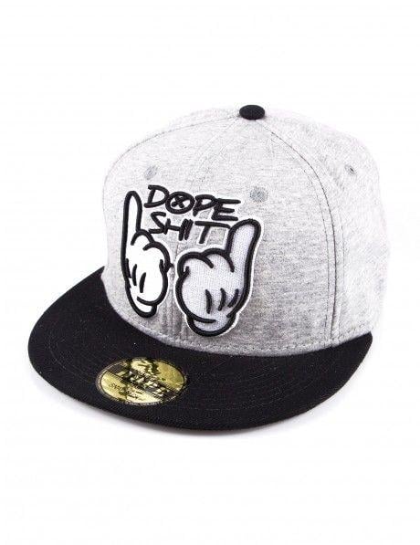 Dope Shit Logo - Dope Shit Snapback Cap Grey | Top Streetwear