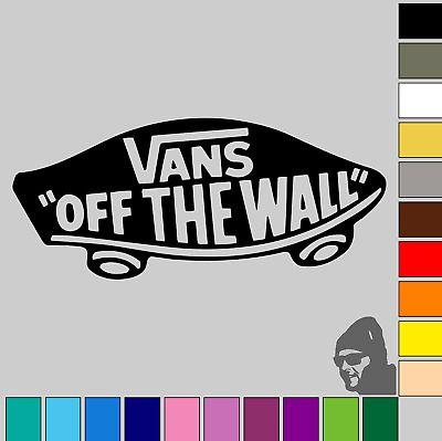 Off the Wall Skateboard Logo - 2X VANS OFF the Wall Skateboard Logo 3! GLOSS or MATTE! Vinyl Decal