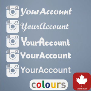 eBay Old Logo - 5x Instagram Decals Old Logo Custom Personalized Lettering Stickers ...