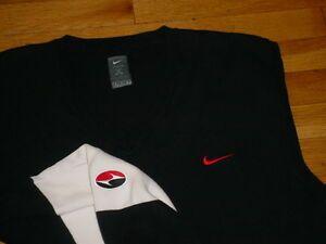 Tiger Woods Logo - Vintage Nike Tiger Woods Golf Sweater Vest Black White Logos Men L