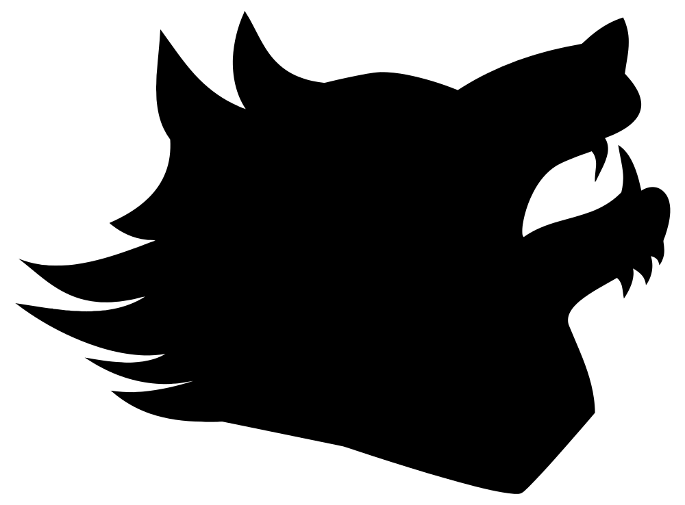 Black Silhouette Head Logo - Wolf Head Silhouette Png For Free Download On YA Webdesign