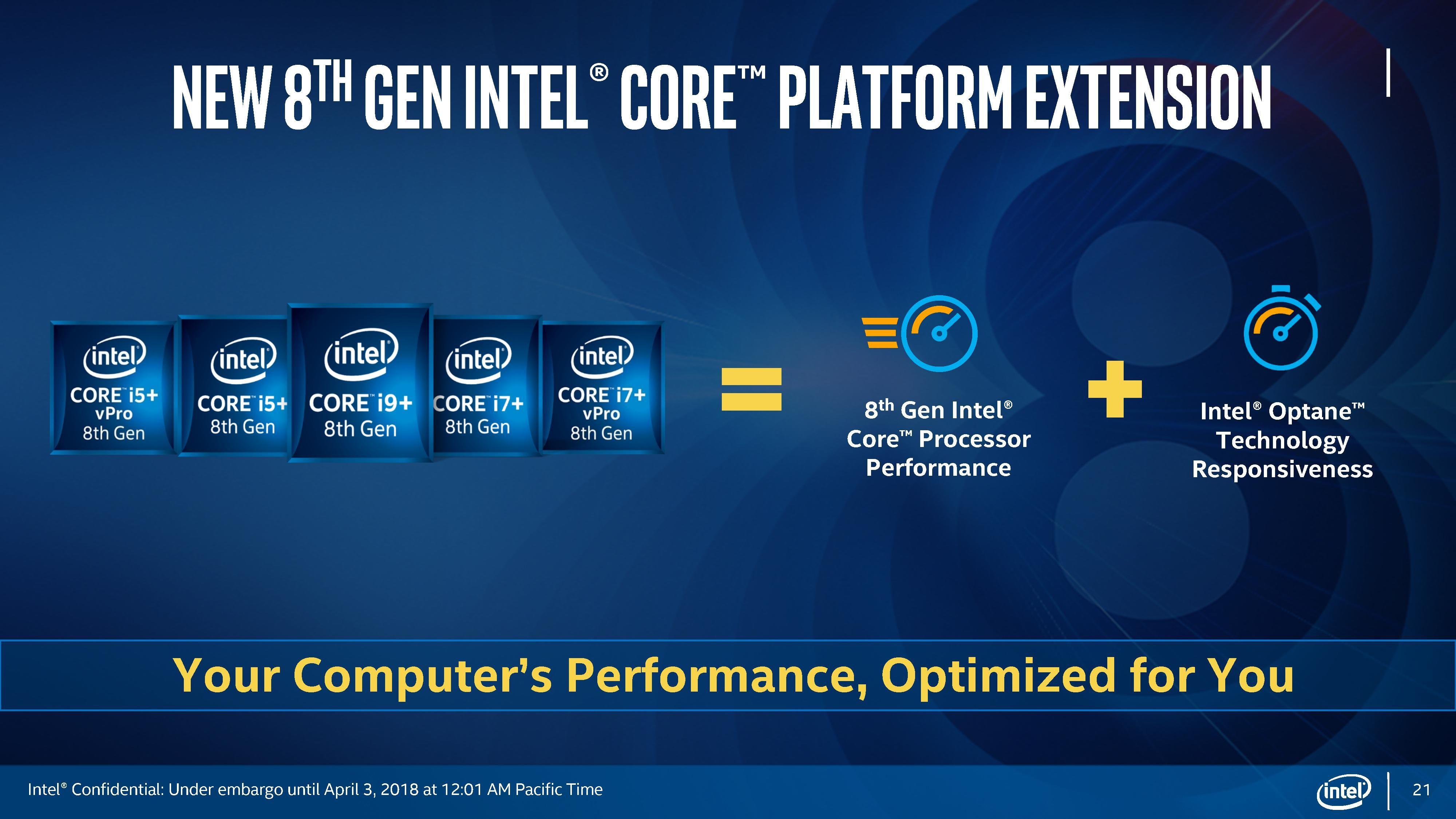 Intel I Processor Logo - New Optane Branding: Core i9+, Core i7+, Core i- Intel Expands
