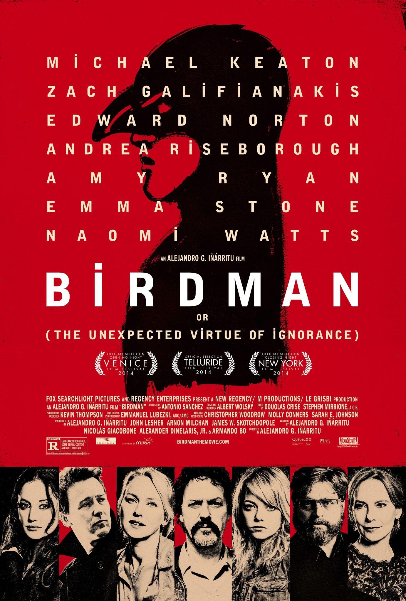 Birdman Movie Logo - Birdman or (The Unexpected Virtue of Ignorance) (2014)