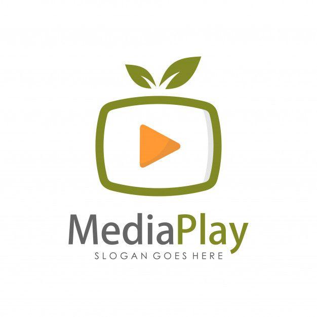 Television Logo - Creative media television logo design template Vector