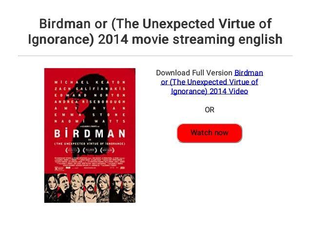 Birdman Movie Logo - Birdman or (The Unexpected Virtue of Ignorance) 2014 movie streaming