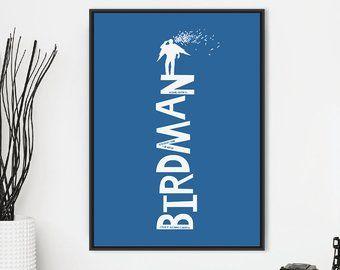 Birdman Movie Logo - Birdman poster | Etsy