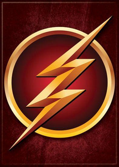 DC Flash Logo - DC Comics The Flash TV Series Lightning Logo Refrigerator Magnet
