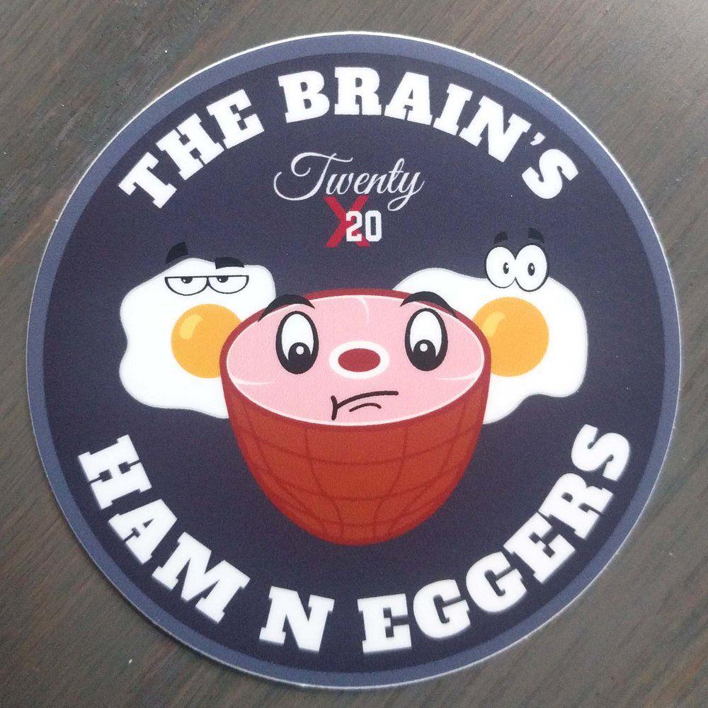 Ham Red Circle Logo - Ham N Egger's — 20x20 Apparel