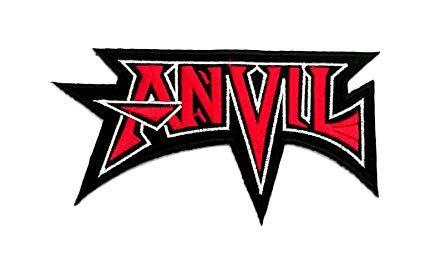 Black and Red Band Logo - Wasuphand Anvil Canadian Heavy Metal Band Iron on Logo