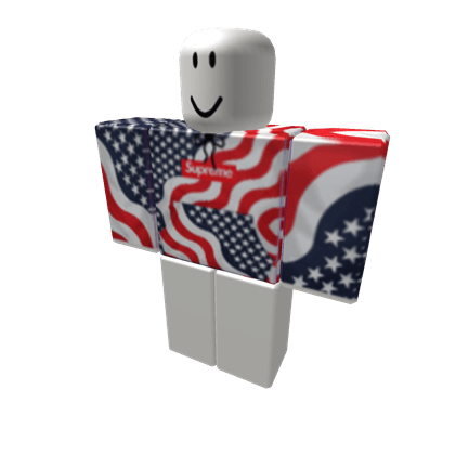 American Flag Supreme Box Logo Logodix - roblox american flag