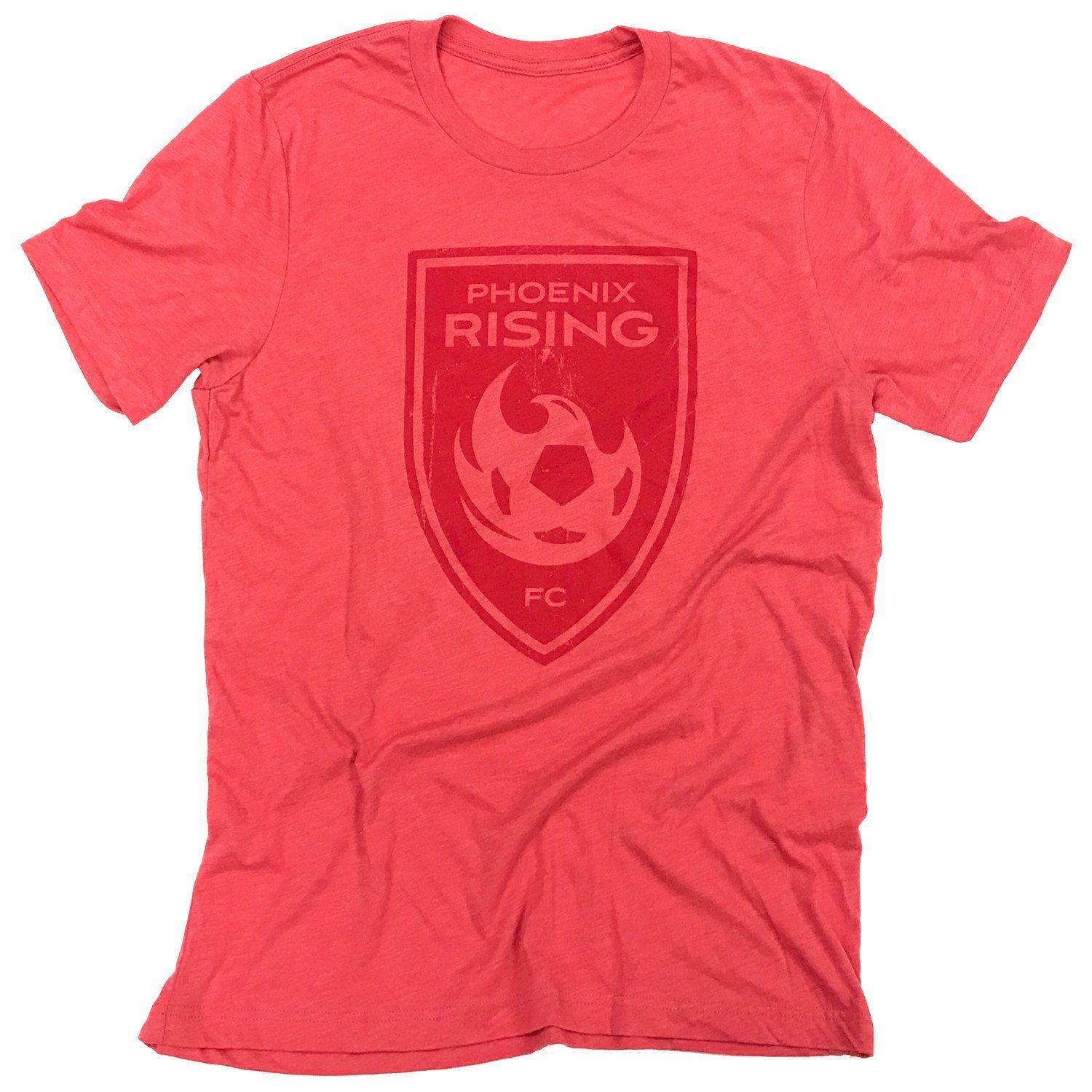 Phoenix Clothing Logo - Phoenix Rising Men's Kimball Concepts Logo Shield Tee - Red ...