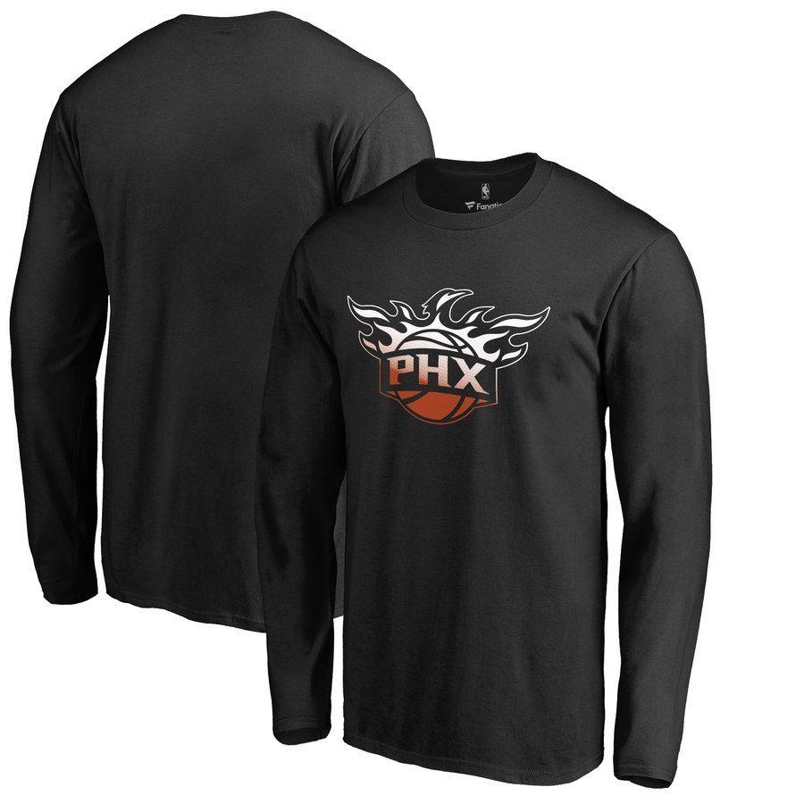 Phoenix Clothing Logo - Men's Fanatics Branded Black Phoenix Suns Gradient Logo Long Sleeve ...