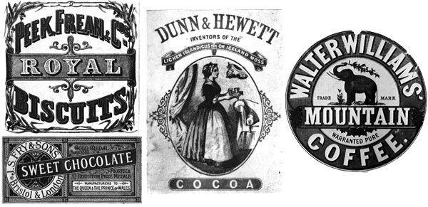 Century Foods Logo - Detailed labels designed in the 19th century for Royal biscuits ...