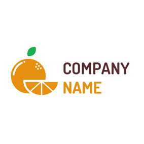 Orange Circle Brand Logo - Free Fruit Logo Designs. DesignEvo Logo Maker