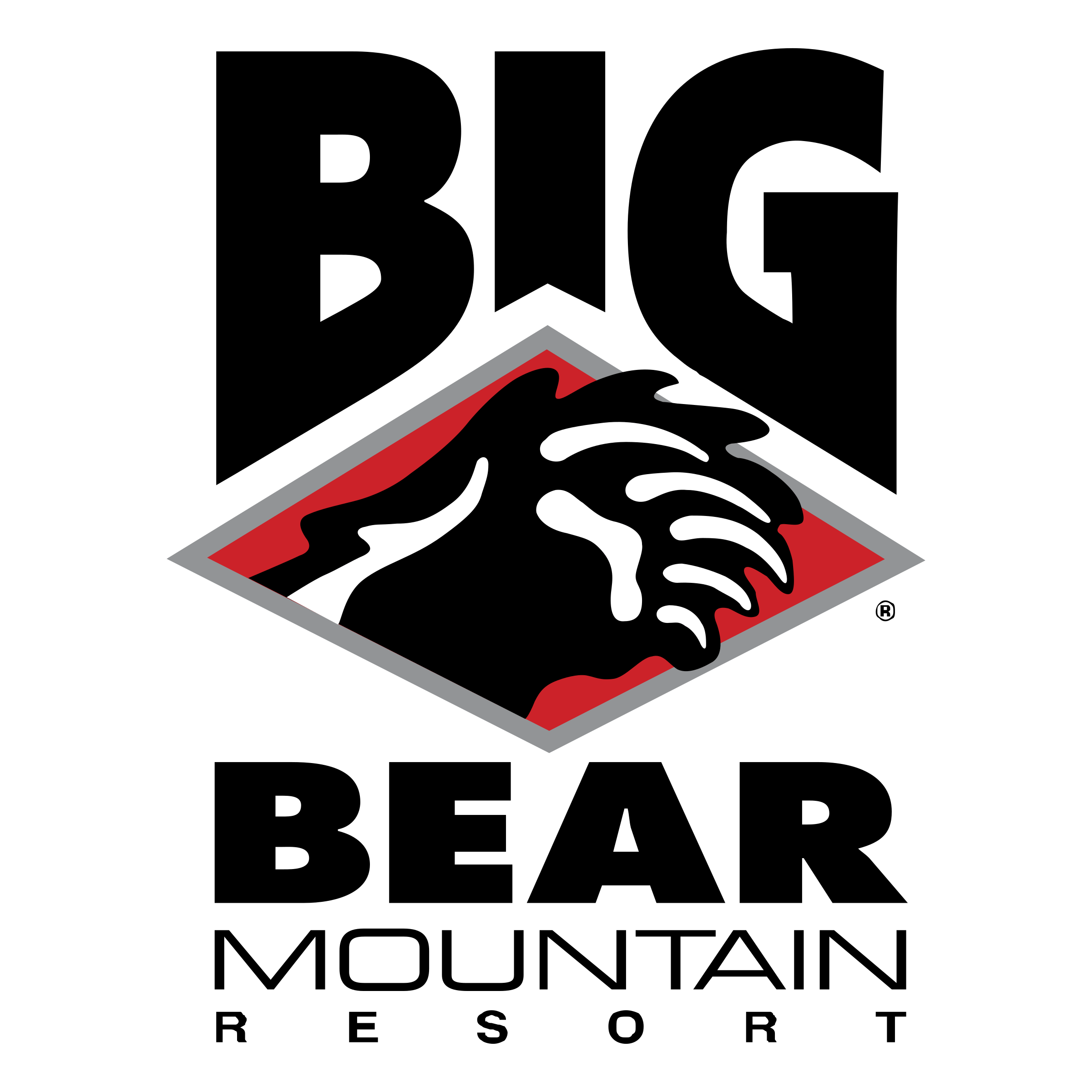 Big Bear Mountain Logo - Big Bear Mountain Logo PNG Transparent & SVG Vector - Freebie Supply