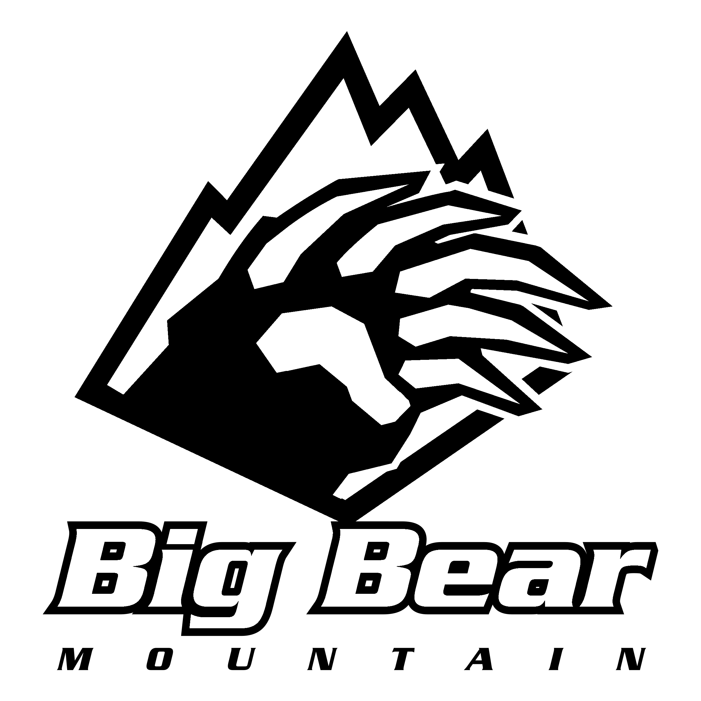 Bear Mountain Logo - Big Bear Mountain Logo PNG Transparent & SVG Vector - Freebie Supply