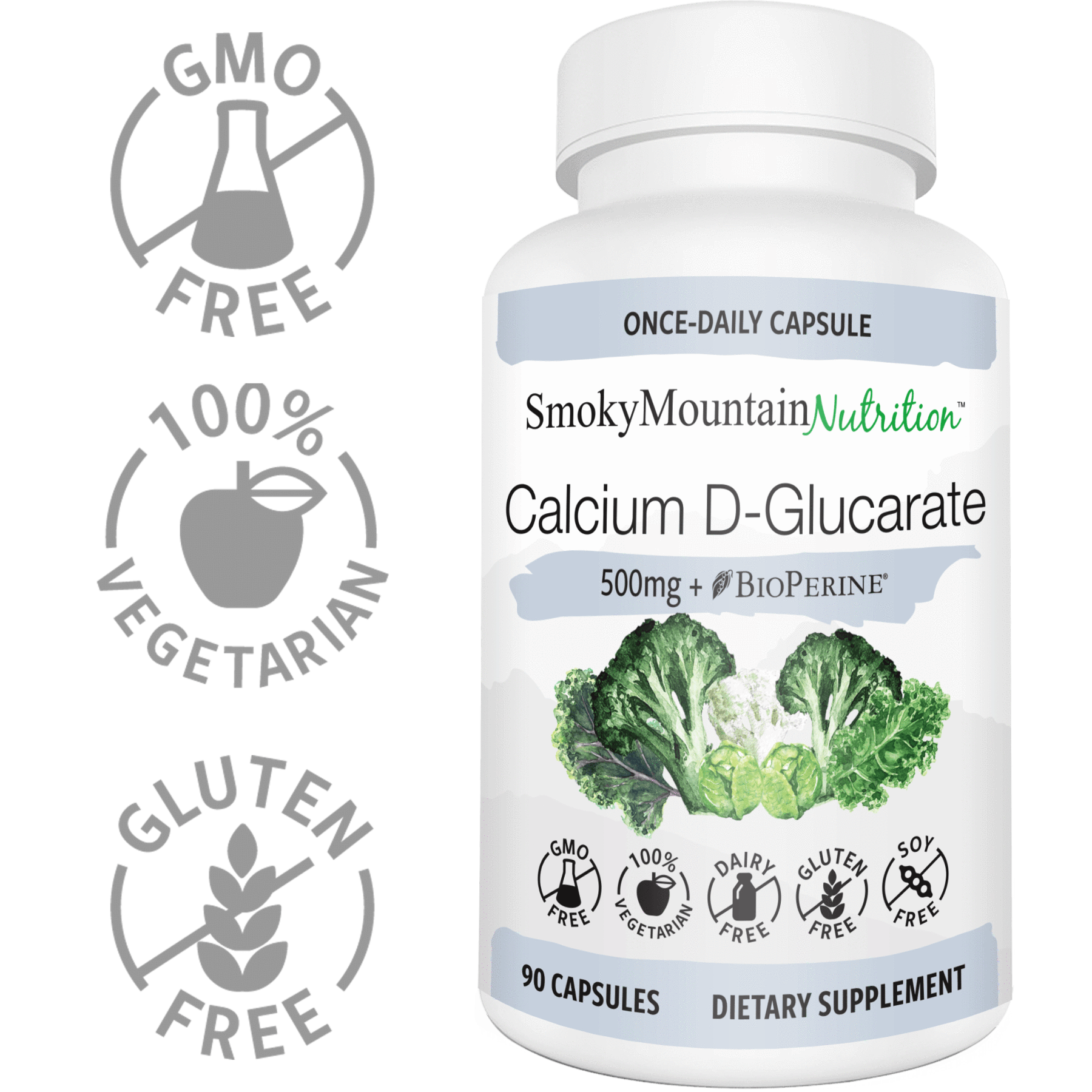 CDG Glucarate Logo - Calcium D Glucarate 500mg – Smoky Mountain Nutrition