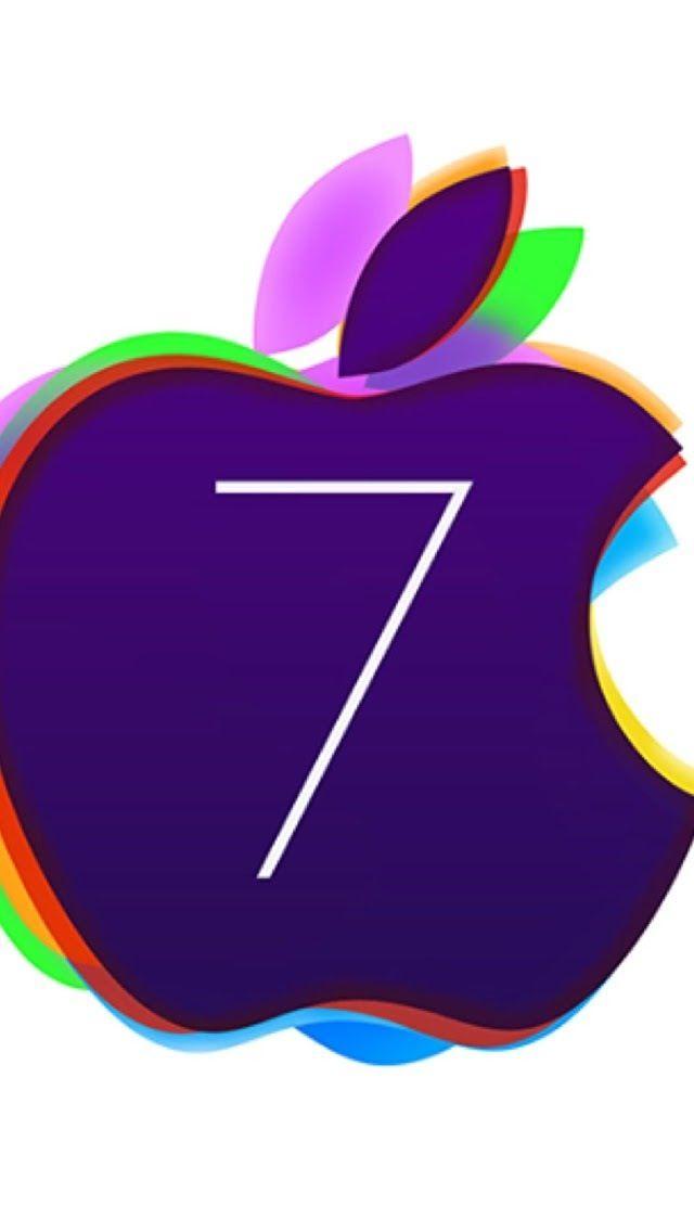 Apple Plus Logo - Colored iOS 7 Apple Logo iPhone 6 / 6 Plus and iPhone 5/4 Wallpapers