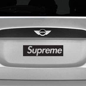 Supreme NYC Box Logo - Supreme NYC Box Logo Clothing Automotive Decal Bumper