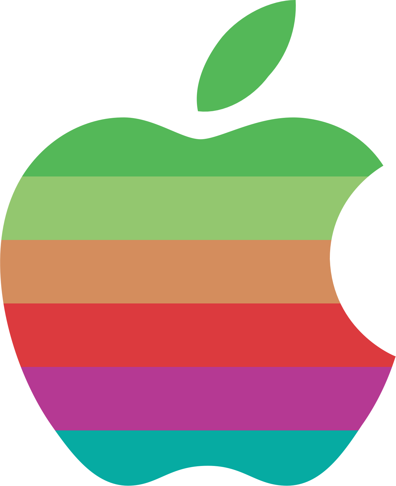 Colored Apple Logo - Apple Logo Rainbow Wallpaper