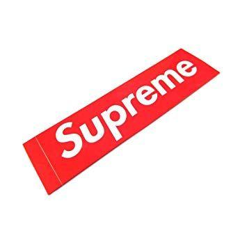 Supreme NYC Box Logo - Supreme Store Red Box Logo Clothing Sticker Store Streetwear