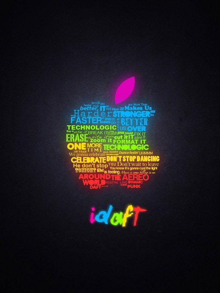 Colored Apple Logo - Rainbow Colored Apple Logo for iPad Mini | Free iPad Retina HD ...