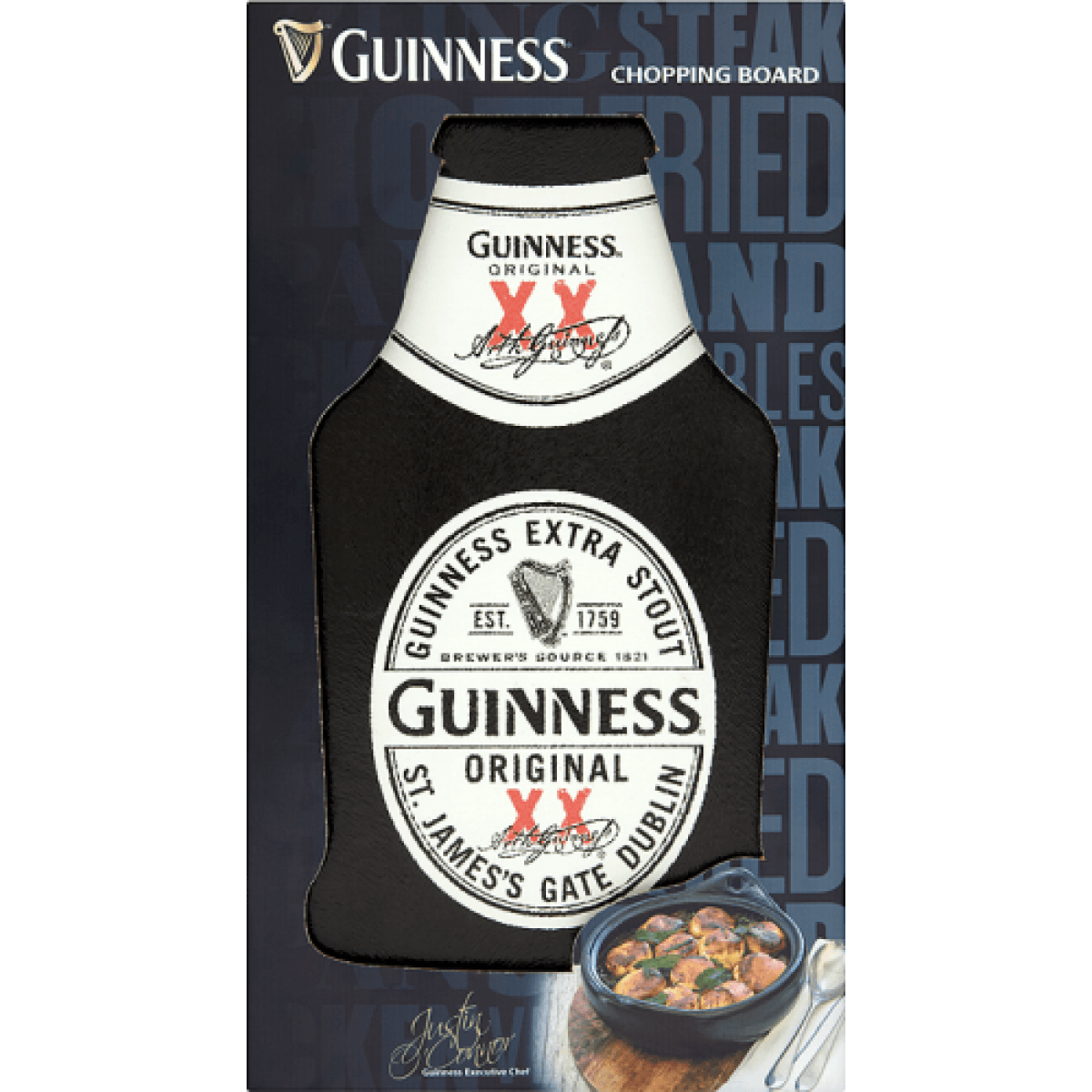 Guinness Bottle Logo - Kitchenware - Home Bar
