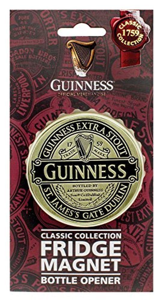 Guinness Bottle Logo - Guinness Screwcap Bottle Opener Magnet With Classic Collection Label ...