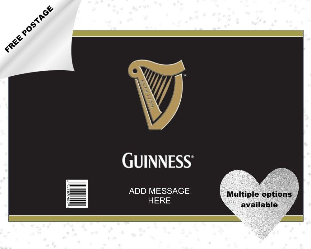 Guinness Bottle Logo - GUINNESS CAN / BOTTLE birthday icing cake & cupcake toppers - add ...