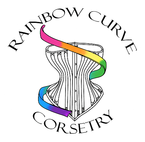 Rainbow Curve Logo - Rainbow Curve Corsetry logo