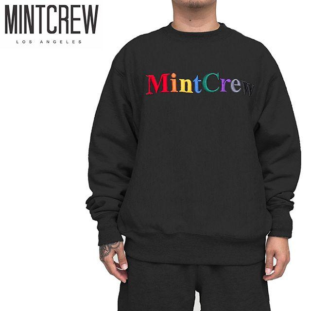 Rainbow Curve Logo - S.CURVE.STUDIO.: MINTCREW sweat shirt mint crew MULTI COLOR LOGO