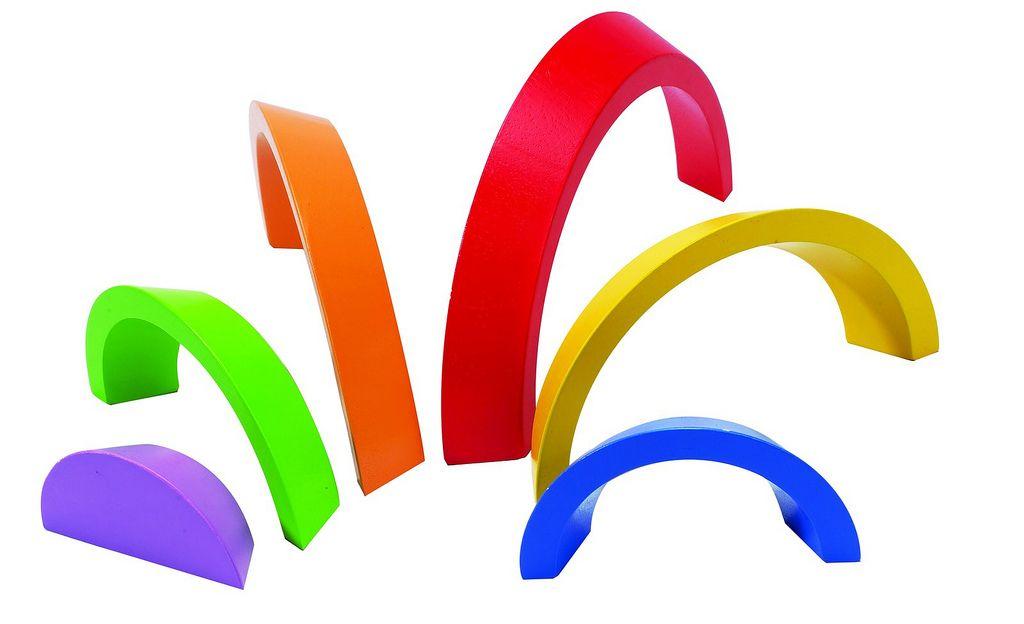 Rainbow Curve Logo - Hape Creative Rainbow Curve. A beautiful set of nested rain