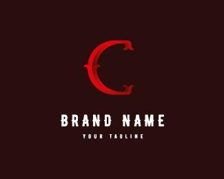Red Letter Brand Names Logo - Letter C Logo Designed