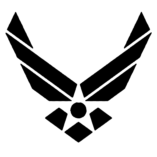 Black Air Force Logo - US Air Force Logo Stencil | SP Stencils