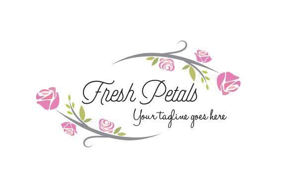 Florist Shop Logo - Flower shop Logo - Premade logo - Florist logo - Flower logo ...