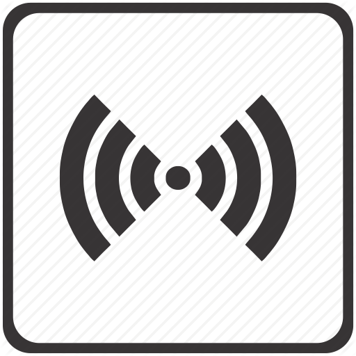 Sideways Wi-Fi Logo - Communication, network, radio, signal, wifi, wireless icon