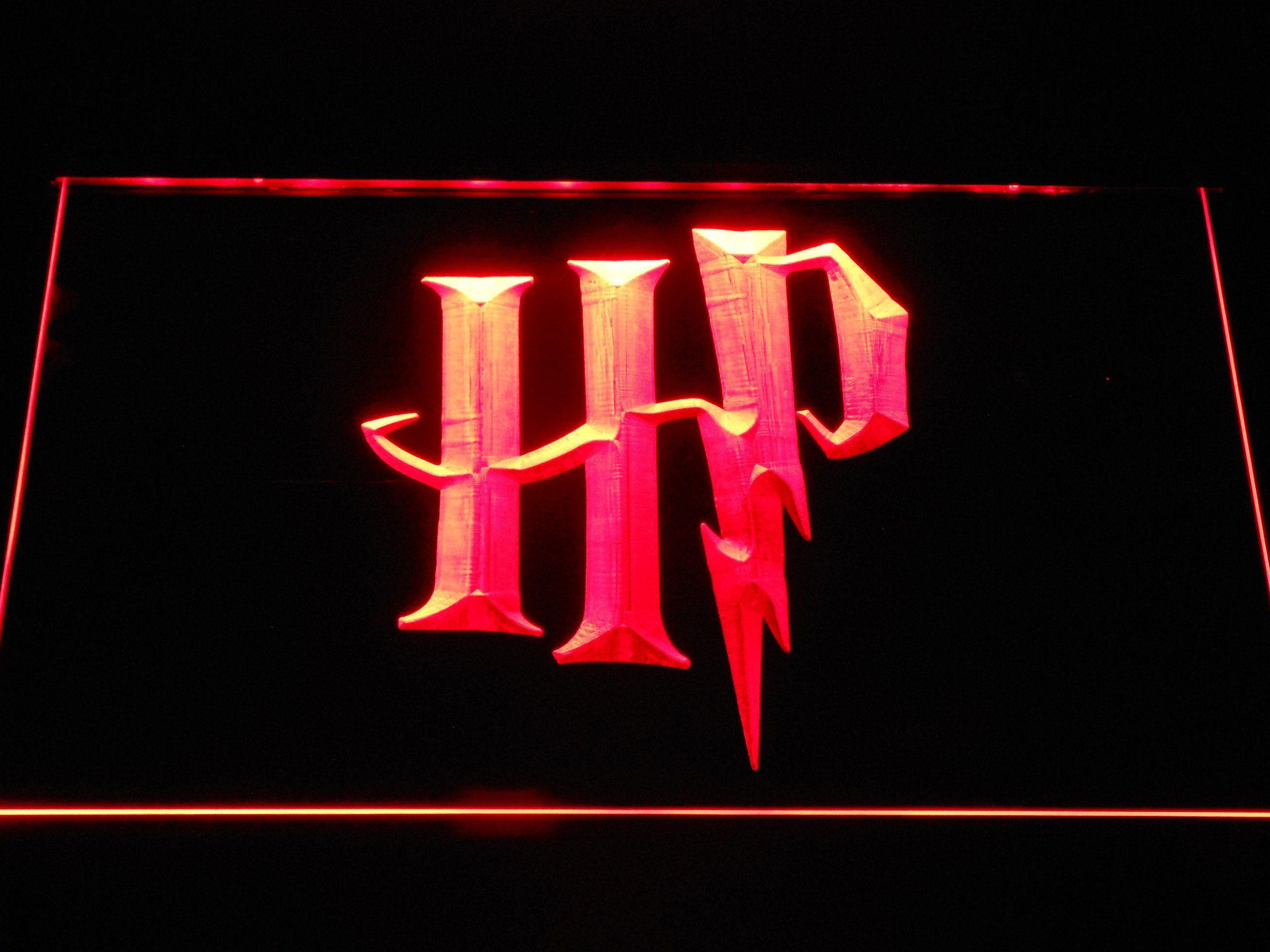 Red HP Logo - Harry Potter HP Logo LED Neon Sign