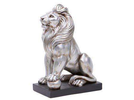 Silver Standing Lion Logo - Artisanti Silver Standing Lion Statue - Rex: Amazon.co.uk: Kitchen ...