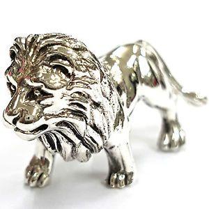 Silver Standing Lion Logo - COLLECTABLE VICTORIAN STYLE STANDING LION FIGURINE 925 STERLING ...
