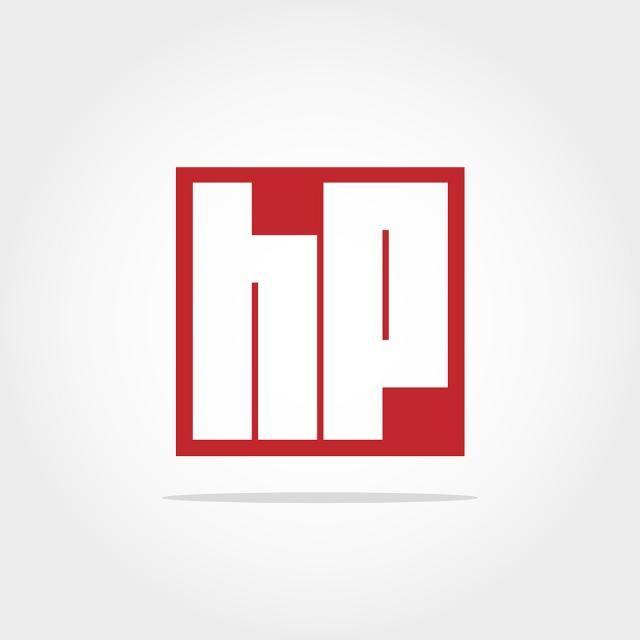 Red HP Logo - Initial Letter HP Logo Template Template for Free Download on Pngtree