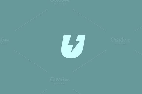 Creative U Logo - Letter U logo. Dynamic flash sign. by iamguru on Creative Market ...